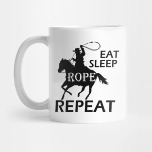 Cowboy - Eat sleep rope repeat Mug